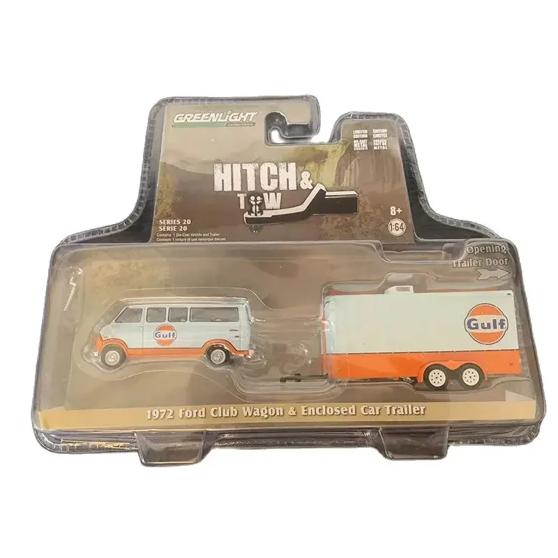 1972 Gulf Oil Van Die-Cast Model with Trailer 2 1972 Gulf Oil Van Die-Cast Model with Trailer - Image 2