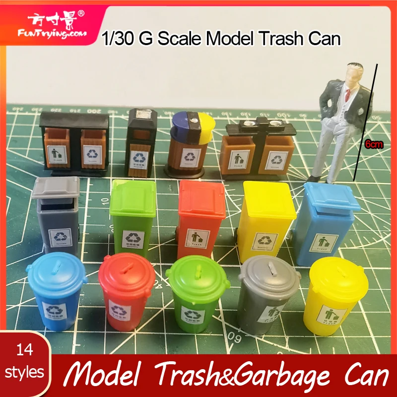 G Scale Miniature Trash Can Model for Layouts 2 G Scale Miniature Trash Can Model for Layouts - Image 2