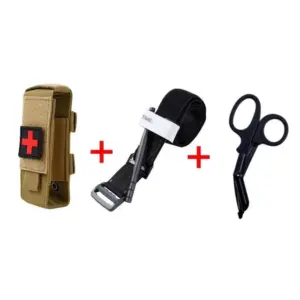 Tactical Black First Aid Kit with MOLLE Pouch 17 S2013ef5c2df34443b05b2dfa825203b7i