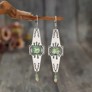 Vintage Silver Geometric Earrings for Women 5 S201f180871be486ab448dbab416aa64dF