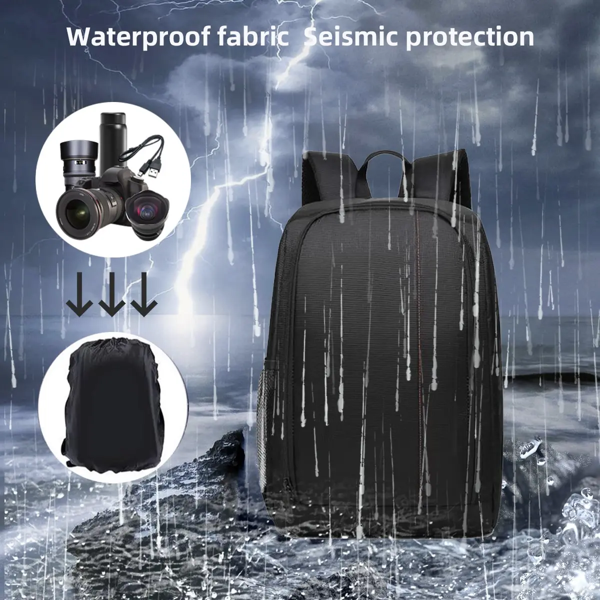 Waterproof DSLR Camera Backpack for Outdoors 2 Waterproof DSLR Camera Backpack for Outdoors - Image 2