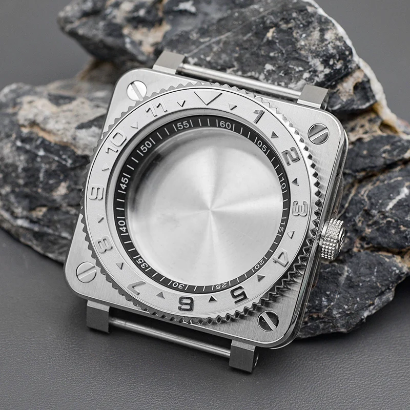 Square Dive Watch Case 42mm for NH35/36 7 Square Dive Watch Case 42mm for NH35/36 - Image 7