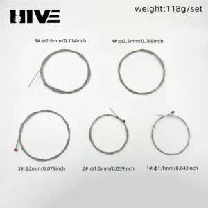 Premium 5-String Electric Bass Strings Set 14 S203b45767f644ac78aa4c2064d054221U