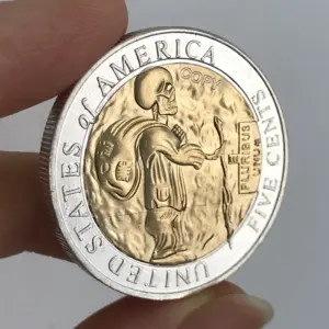 Patriotic US Skeleton Challenge Coin 38mm Copper 7 S2052b64767a04505addba8c2eaea1a4dy