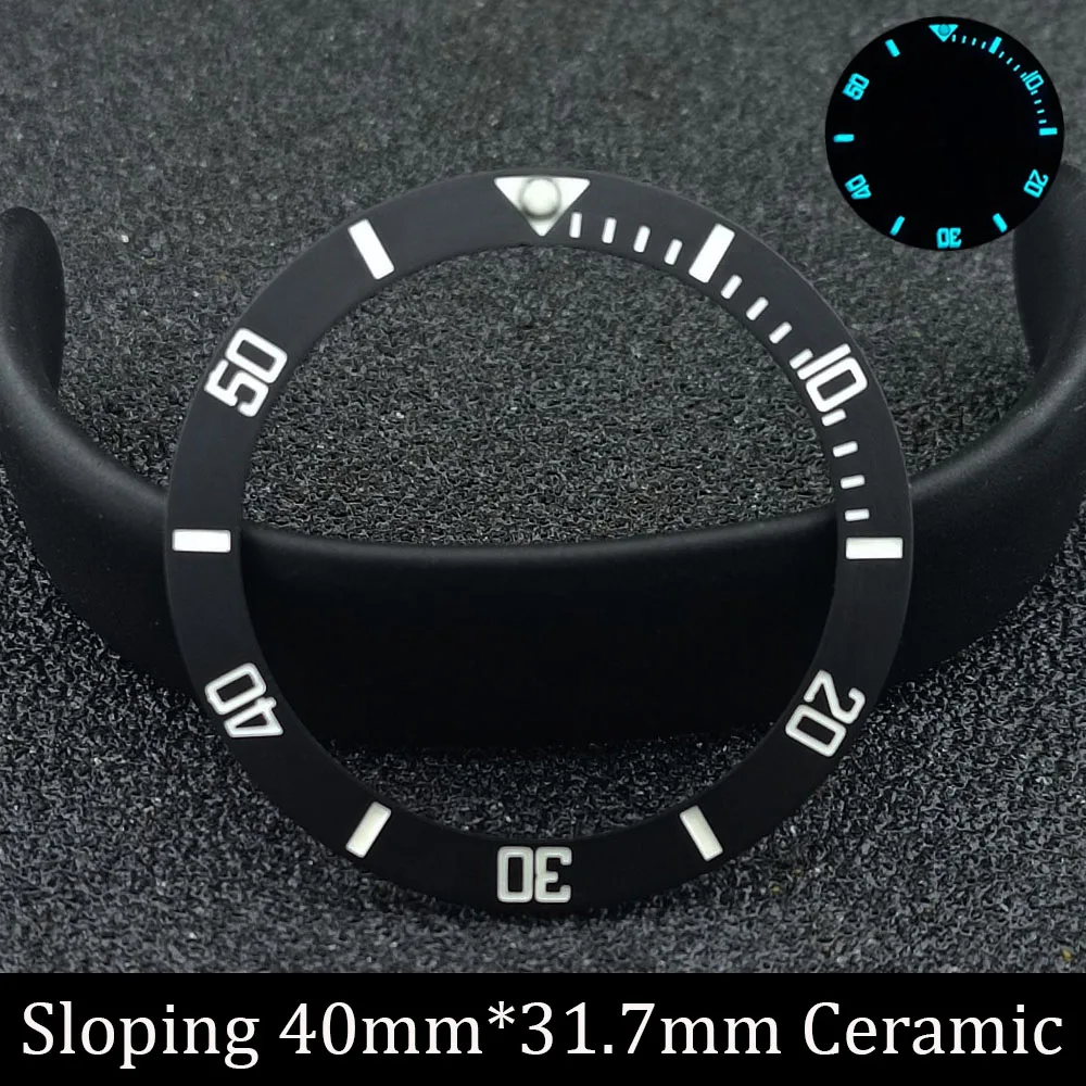 Black Ceramic Diver's Watch Bezel Insert 40mm 8 Black Ceramic Diver's Watch Bezel Insert 40mm - Image 8