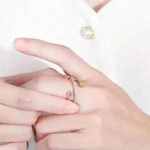 Sterling Silver Snake Ring with Zirconia 10 S206cd3c5e93e4325b9cc74df2c6d7139w