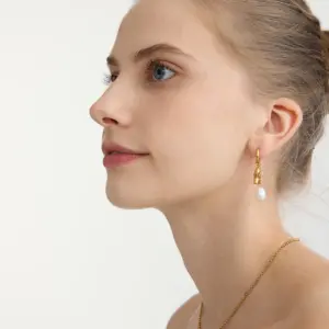 Stainless Steel Star Pearl Earrings 10 S206d3c7d34184e3092812504d532bf98w