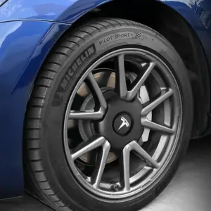 Tesla 18-inch Wheel Center Caps Set of Four 9 S2073c9d50ada48c6b5d5b2902105544aA
