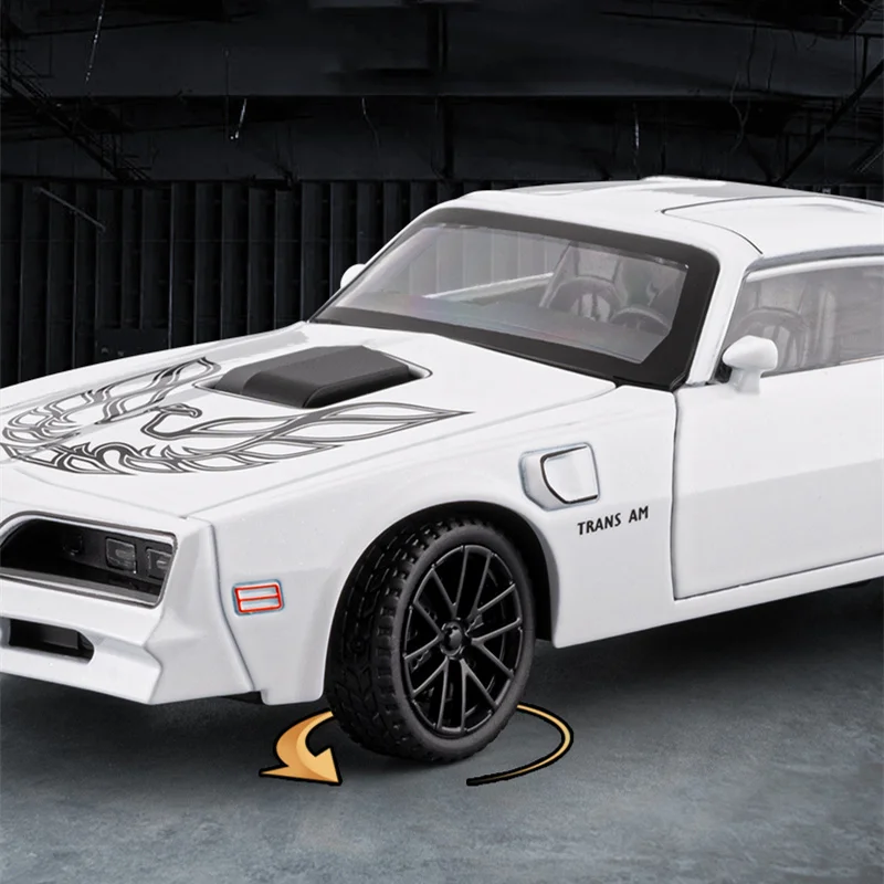 1:32 Black Firebird Muscle Car Model 3 1:32 Black Firebird Muscle Car Model - Image 3