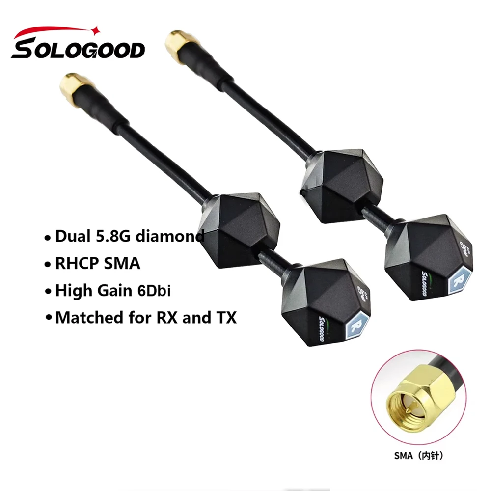 SoloGood Dual 5.8GHz Antennas for FPV 2 SoloGood Dual 5.8GHz Antennas for FPV - Image 2