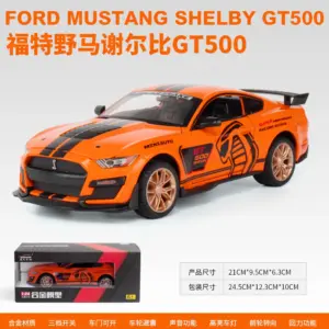 Vibrant Orange Ford Shelby GT500 Model 15 S208b08dbf5034b69a3f2f68e24bdd4d13