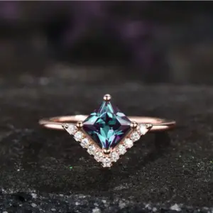 Rainbow Square Stone Women's Fashion Ring 7 S208f6692c6a2453ca725d8135585afd1D