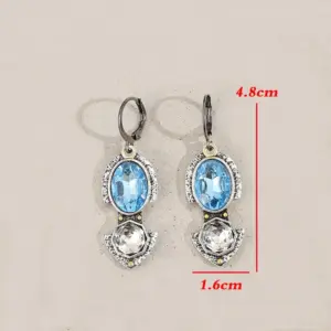 Vintage Blue and White Drop Earrings 8 S20befa2918e747e0941a74321188dcccX
