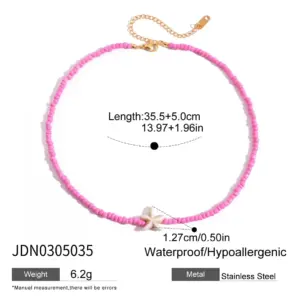 Ocean-Inspired Stainless Steel Necklace JDN0305035 17 S20bf6dab45574ad5b4ac1d7199bc03fav