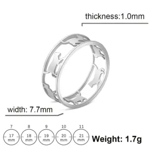 Playful Stainless Steel Cat Ring for Women 13 S20decd7c76b34f14bfcef140172a2641Z