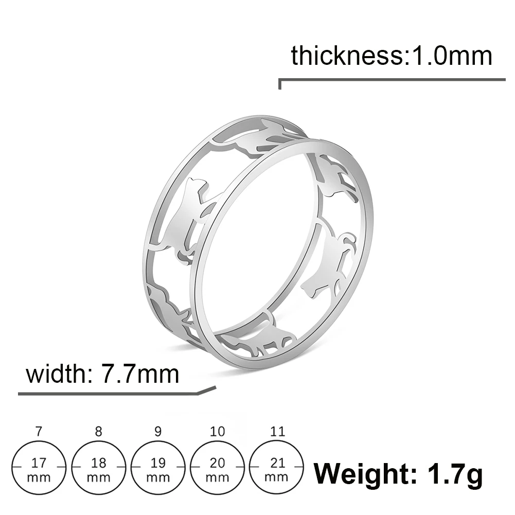 Playful Stainless Steel Cat Ring for Women 6 Playful Stainless Steel Cat Ring for Women - Image 6