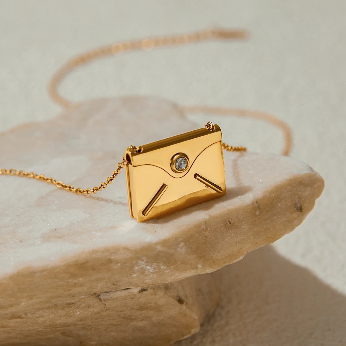 Stainless Steel Geometric Necklace for Women 4 Stainless Steel Geometric Necklace for Women - Image 4