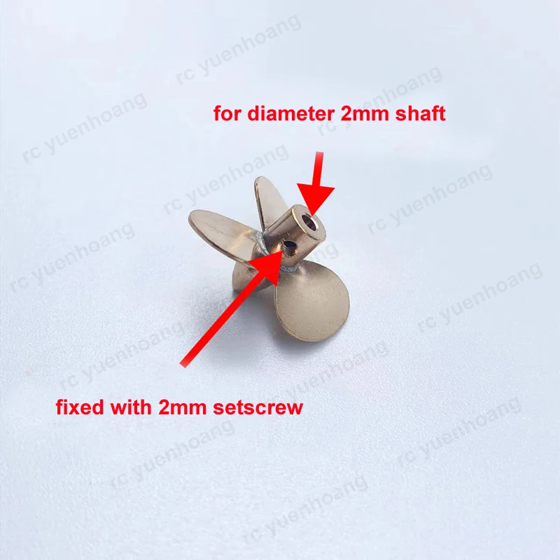 Brass 3-Blade Model Propeller 20mm 2 Brass 3-Blade Model Propeller 20mm - Image 2
