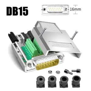 Industrial-Grade DB15 Solderless Connector for RS232