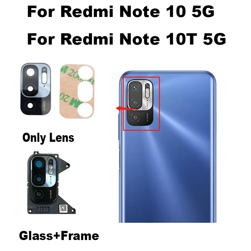 Replacement Rear Camera Glass for Xiaomi Redmi Note 10 5G 2 Replacement Rear Camera Glass for Xiaomi Redmi Note 10 5G - Image 2