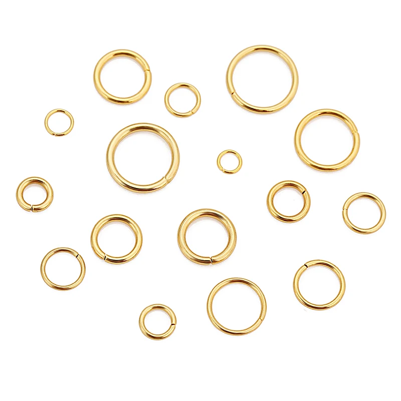 Gold-Plated Stainless Steel Jump Rings Set 4 Gold-Plated Stainless Steel Jump Rings Set - Image 4