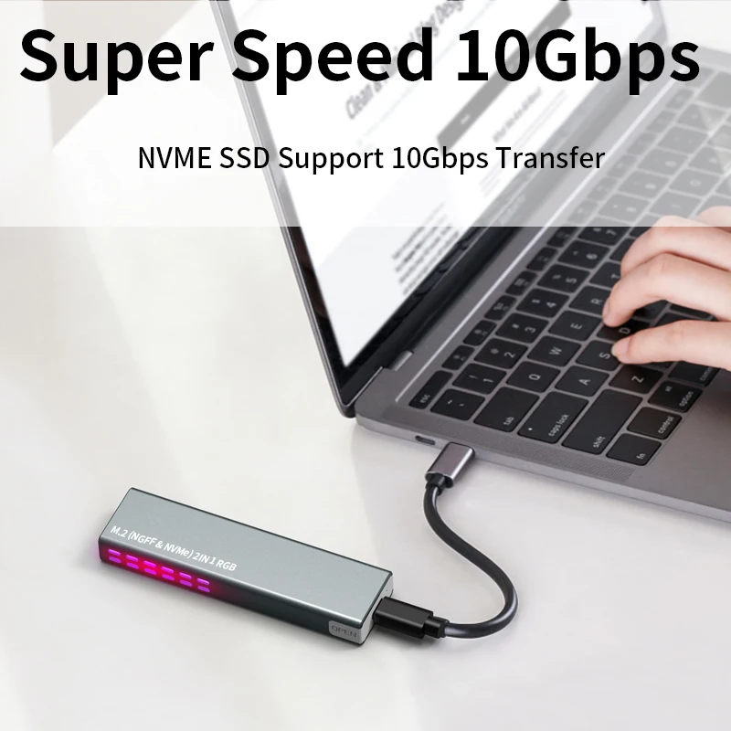 RGB M.2 SSD Enclosure for High-Speed Storage 4 RGB M.2 SSD Enclosure for High-Speed Storage - Image 4