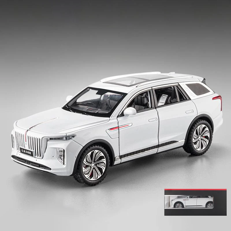 Black 1:24 Scale Hong Qi E-HS9 Model Car 9 Black 1:24 Scale Hong Qi E-HS9 Model Car - Image 9