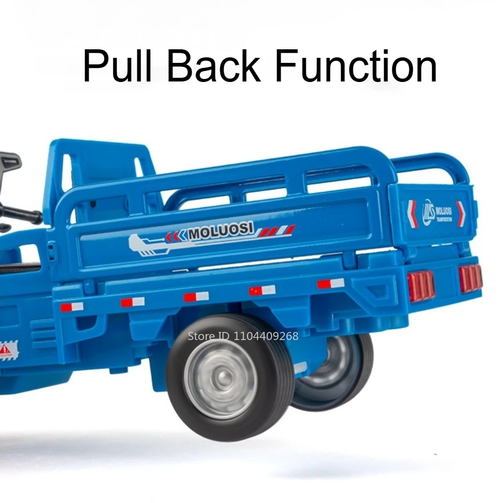 Vivid Blue Diecast Tricycle Model 6 Vivid Blue Diecast Tricycle Model - Image 6