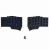 Black and Gray YMDK Corne V4 Wireless Keyboard