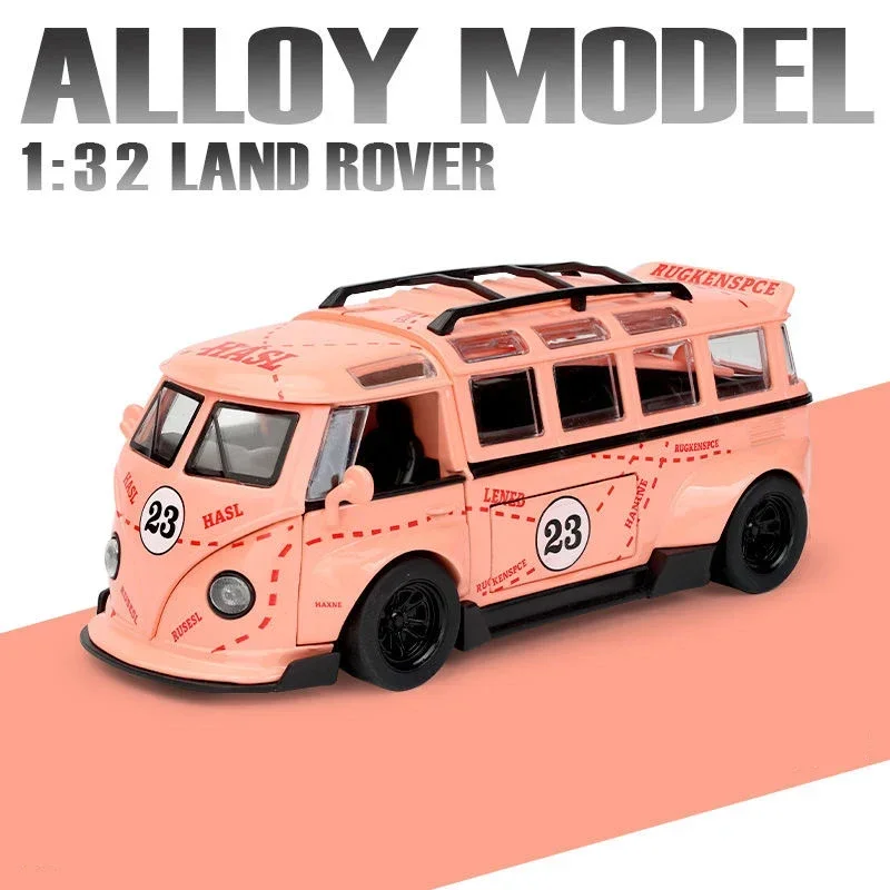 Pink Volkswagen T1 Bus Diecast Model 1:32 Scale 10 Pink Volkswagen T1 Bus Diecast Model 1:32 Scale - Image 10