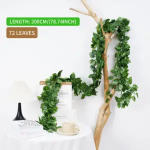 Realistic Artificial Silk Ivy Leaf Garland with 72 Leaves 19 S21fc3fb42e424880b3bffe5c7a25997ah