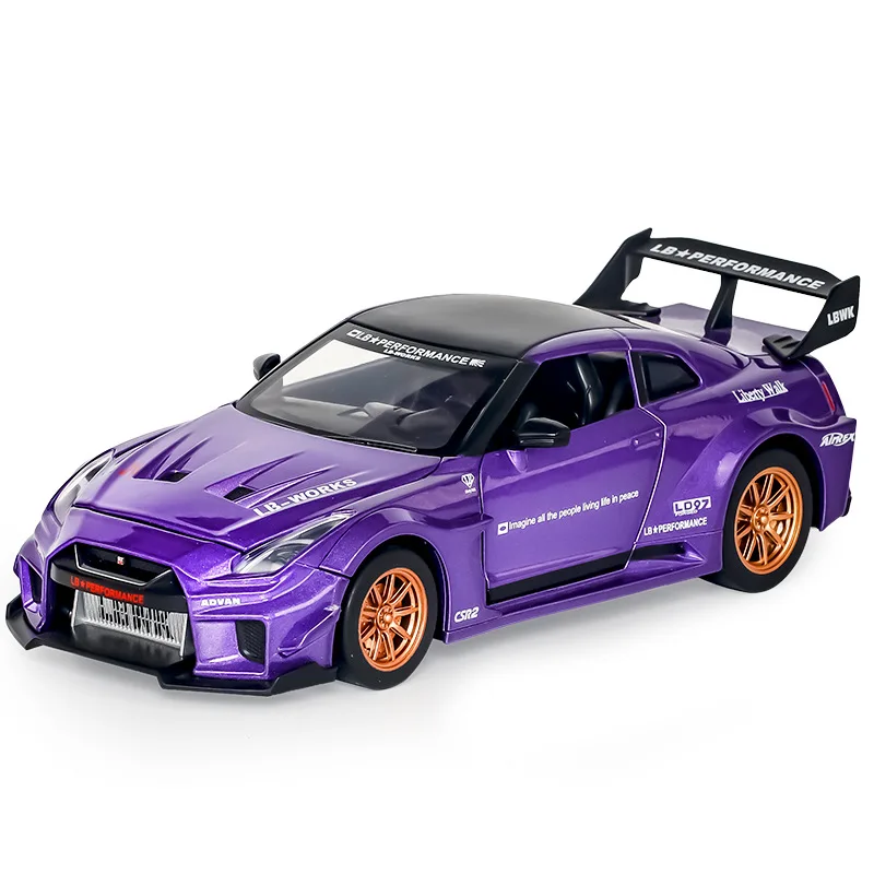 1:24 Diecast GTR CSR2 R34 Sports Car Model 5 1:24 Diecast GTR CSR2 R34 Sports Car Model - Image 5