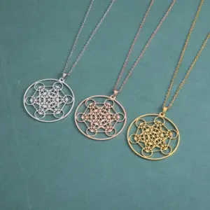 Sacred Geometry Metatron's Cube Necklace 14 S221a528986b1418cb061d684044d4c4dG