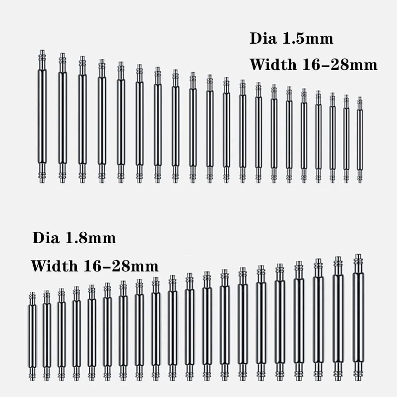 Stainless Steel Spring Bars for Watches 20pcs 2 Stainless Steel Spring Bars for Watches 20pcs - Image 2
