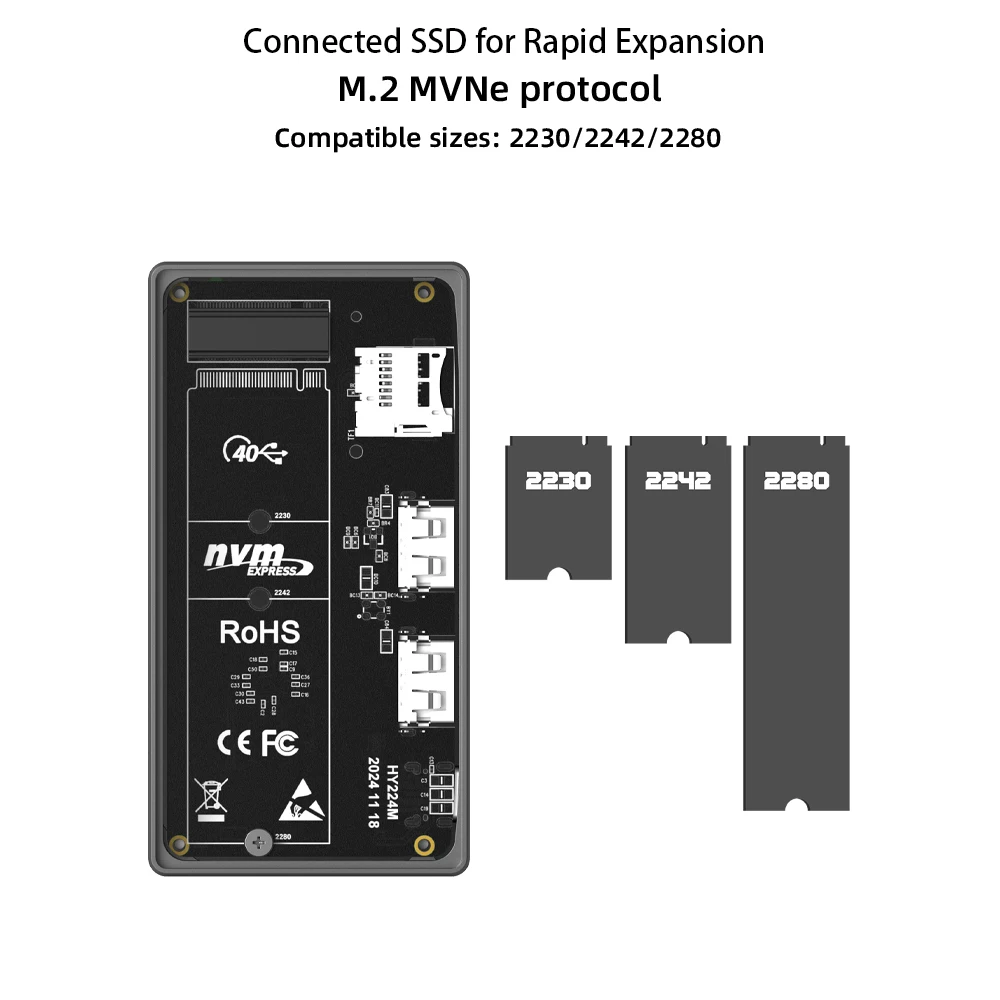 USB4 40Gbps External SSD Enclosure with Digital Display 3 USB4 40Gbps External SSD Enclosure with Digital Display - Image 3