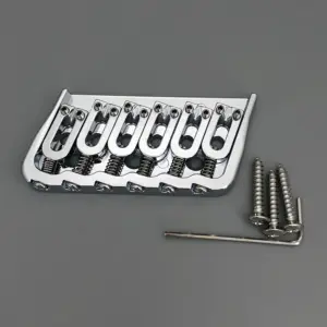 Six-String Multi-Scale Guitar Bridge Chrome Finish 11 S222d3e3bf1794c50be6d93d9055bb369r