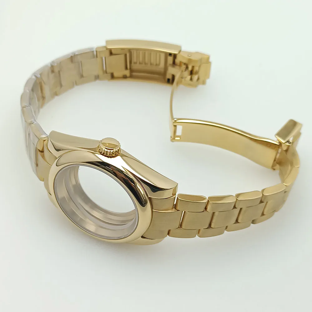 39mm Gold-Finished Watch Case for NH Movements 2 39mm Gold-Finished Watch Case for NH Movements - Image 2