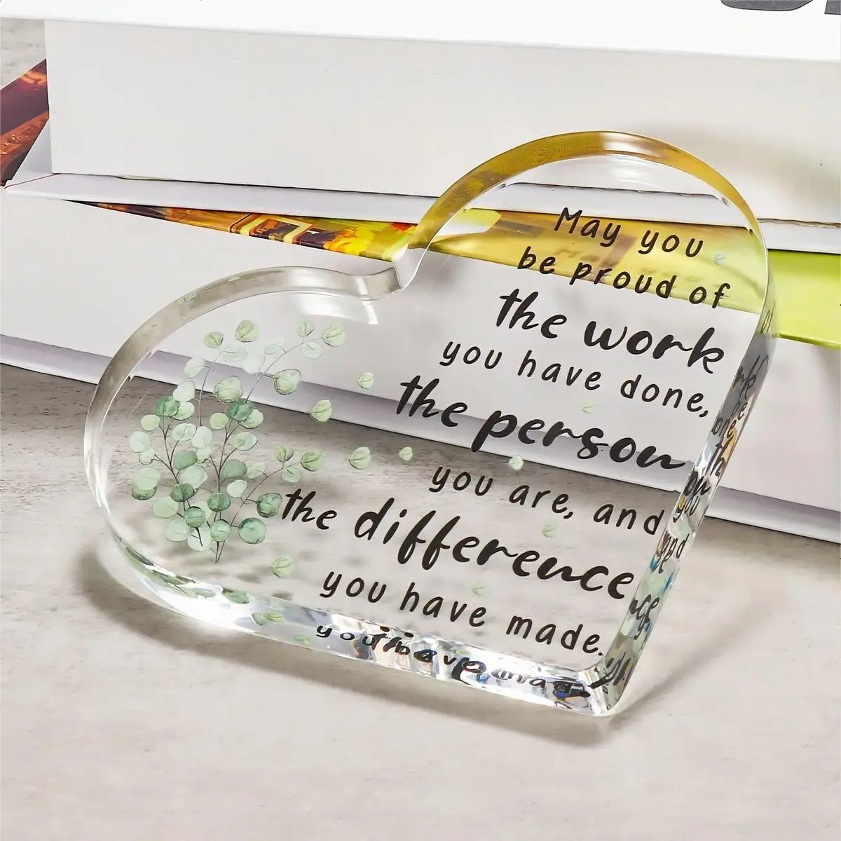 Heart-Shaped Acrylic Sign for Farewell Gift 3 Heart-Shaped Acrylic Sign for Farewell Gift - Image 3