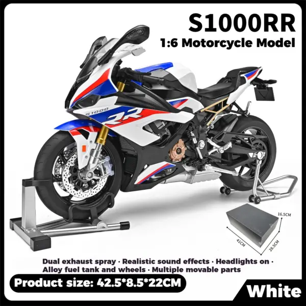 BMW S1000RR 1:6 Diecast Motorcycle Model | JakeSpecial