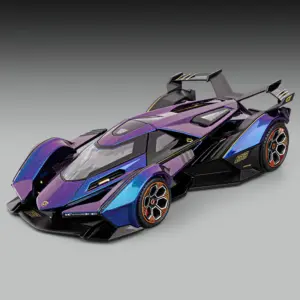 Futuristic 1:18 V12 GT Alloy Model Car 16 S22689421763747fea7acb2008862e405m