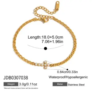 Stainless Steel Zircon Bracelet for Women 18 S22852cf6d1204c21a9837a616e6f9d9dO 1