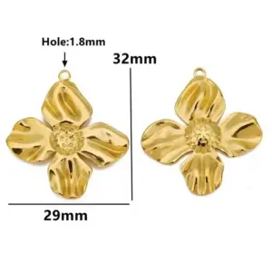 Stainless Steel Charm Set with Natural Motifs 18 S22a96830eb0c4288871b23ad5c3e7edcb