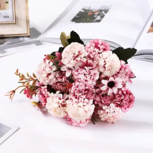 Artificial Hydrangea Bouquet for Indoor Decor 17 S22a973de3403465d8e8400be97ec34e41