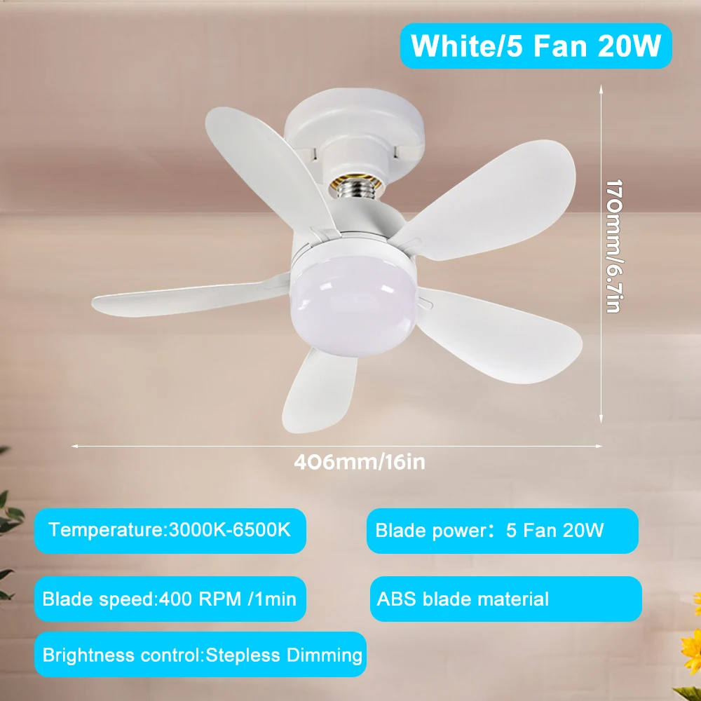 Modern smart ceiling fan with LED lighting 9 Modern smart ceiling fan with LED lighting - Image 9