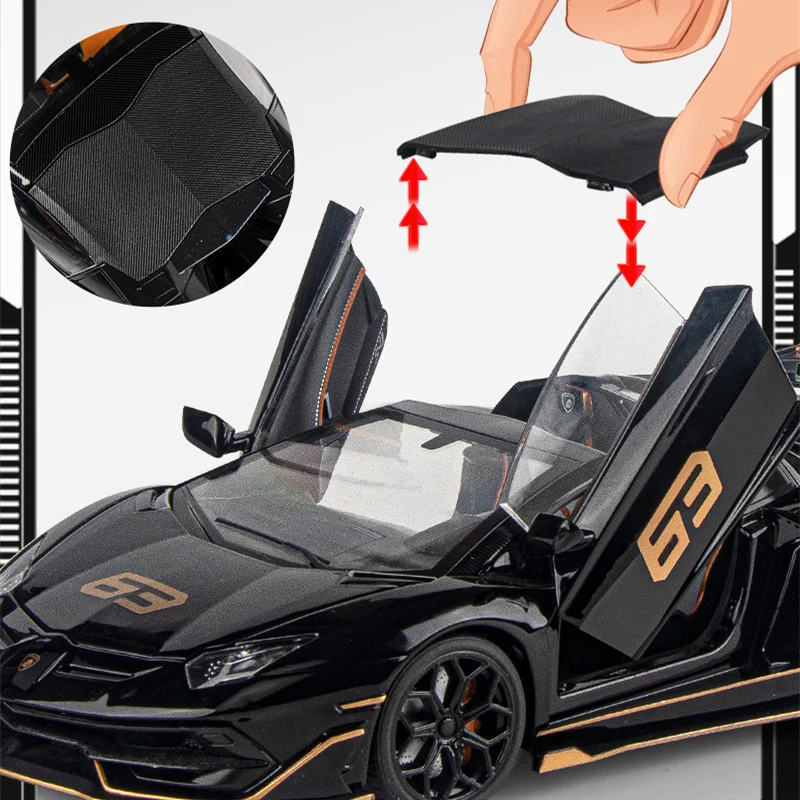 Lamborghini Aventador SVJ 63 1:18 Diecast Model 2 Lamborghini Aventador SVJ 63 1:18 Diecast Model - Image 2