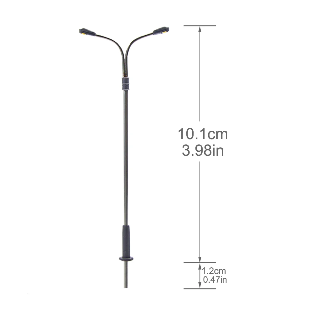 HO Scale Realistic Street Lamp Set (10Pieces) 5 HO Scale Realistic Street Lamp Set (10Pieces) - Image 5