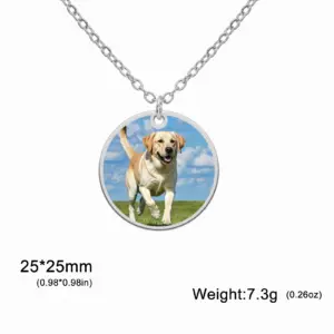 Personalized Stainless Steel Photo Pendant Necklace 17 S22cc18b2877348b8a64c39604c61a8b23
