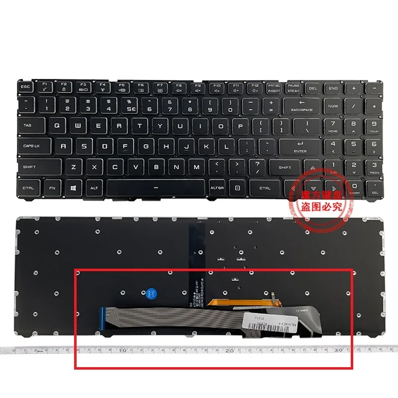 Hasee US Backlit Keyboard for Z7 Series 4 Hasee US Backlit Keyboard for Z7 Series - Image 4