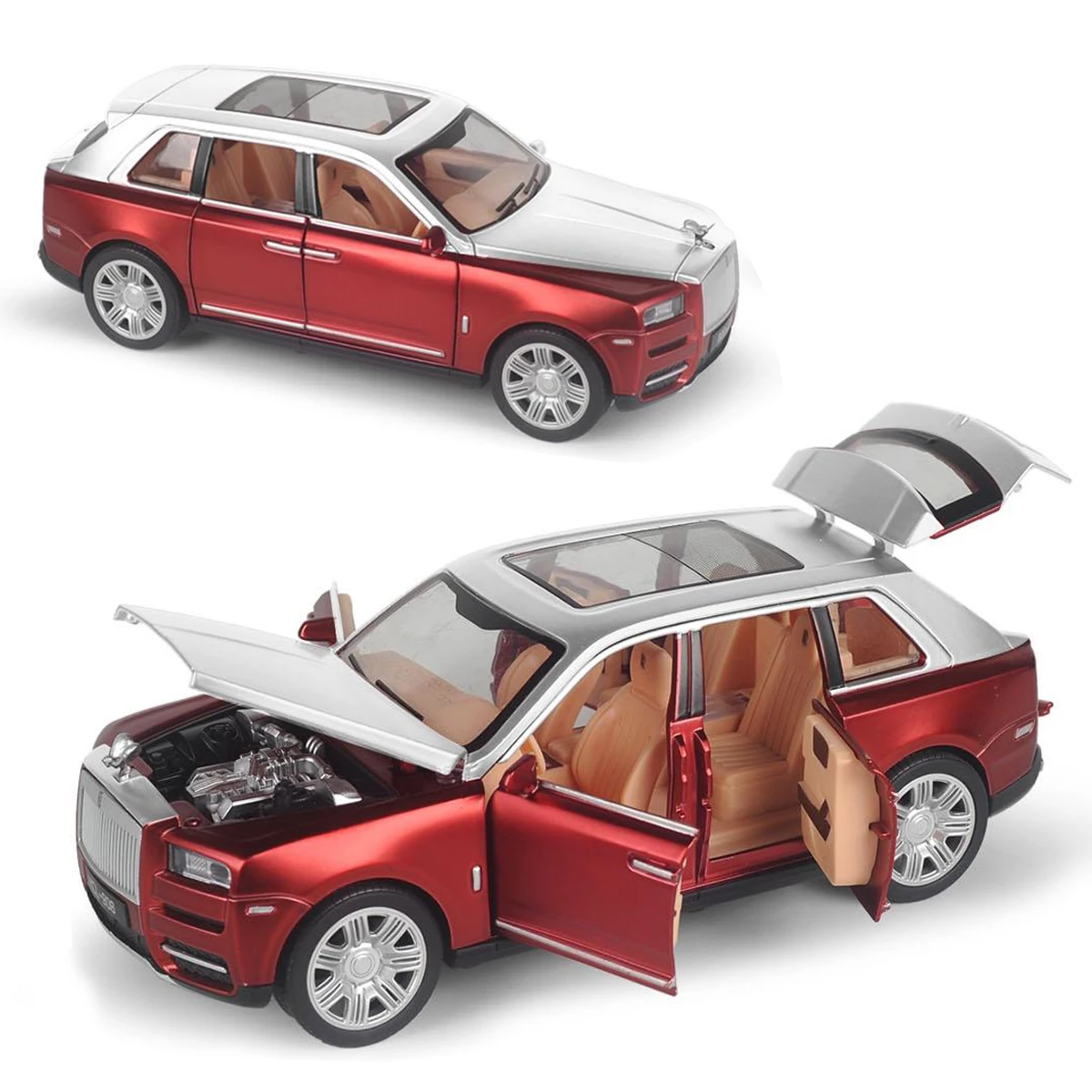 1:22 Scale Alloy Model Car in Red 5 1:22 Scale Alloy Model Car in Red - Image 5