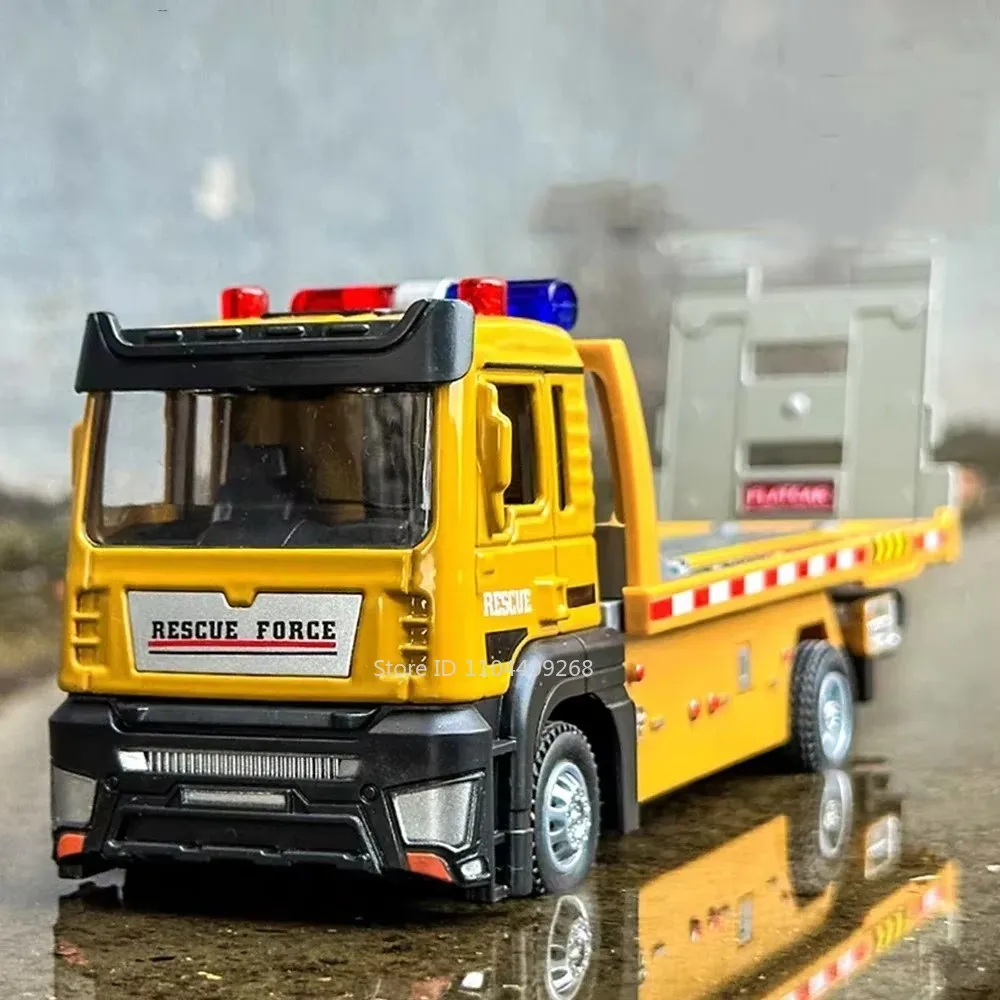 1:32 Scale Rescue Flatbed Truck Model 6 1:32 Scale Rescue Flatbed Truck Model - Image 6